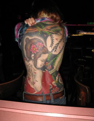 Girl Back Tattoo For Girl